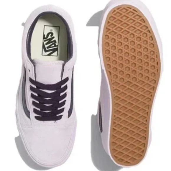 •VANS•NWT LAVENDER SUEDE STACKFORM LOW TOP OLD SKOOL SNEAKERS SIZE 8 - Picture 3 of 10